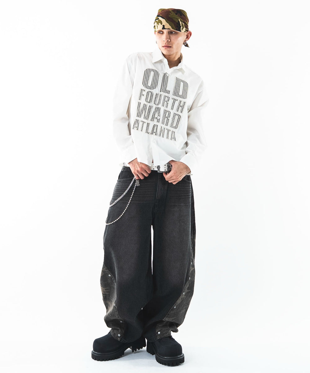 デニムブラックソノタ　モデル：180cm L着用