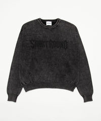 ピグメントロゴニットプルオーバー