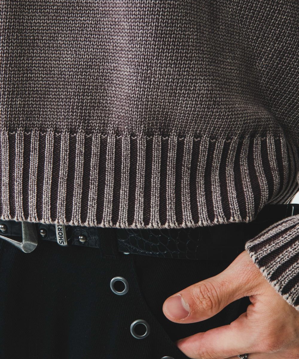 ピグメントロゴニットプルオーバー