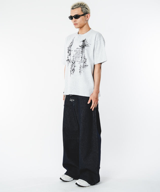 杢グレー　モデル：180㎝　F着用