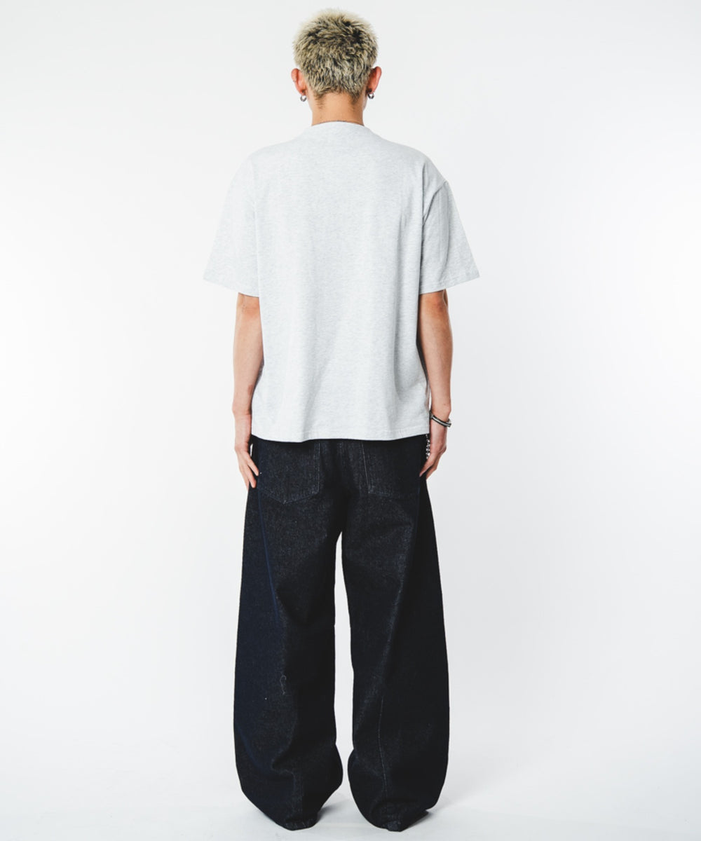 杢グレー　モデル：180㎝　F着用