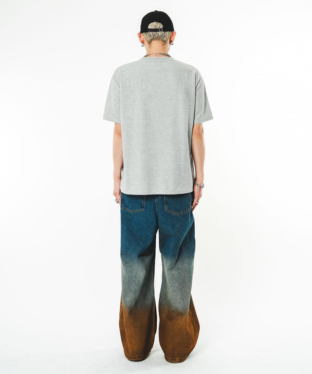 デニム中濃加工　モデル：180㎝　L着用
