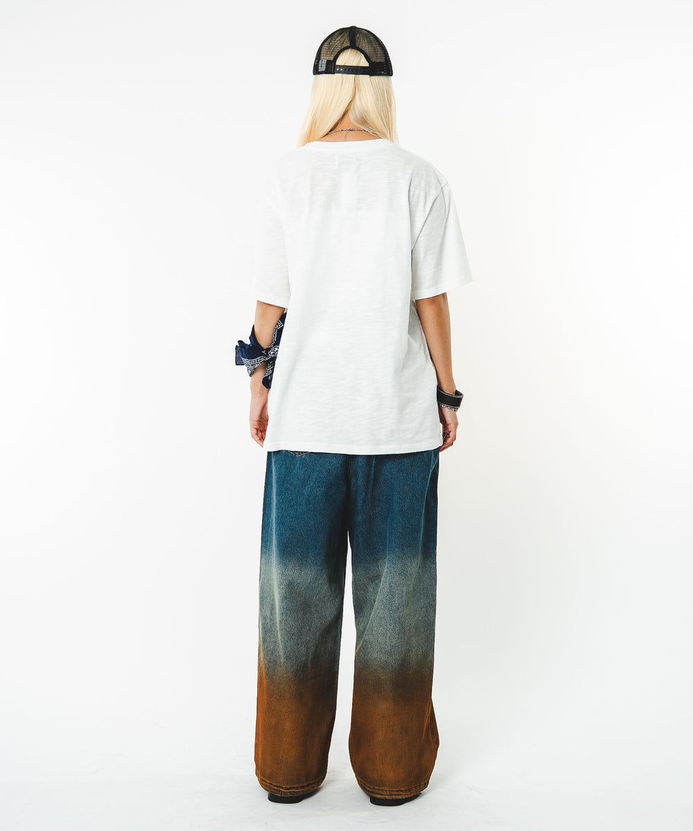 デニム中濃加工　モデル：172㎝　M着用