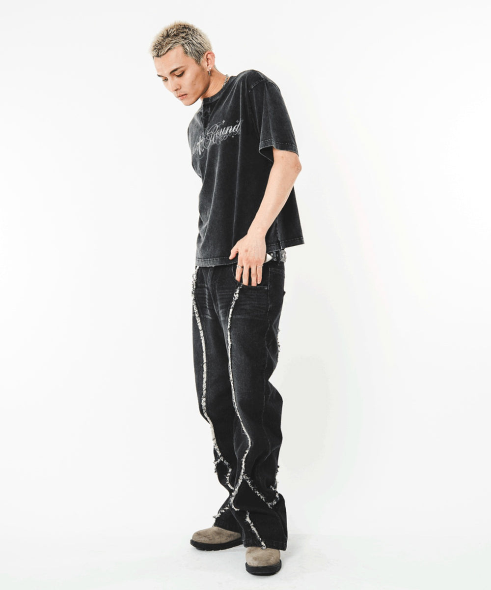 デニムブラック　モデル：180㎝　L着用