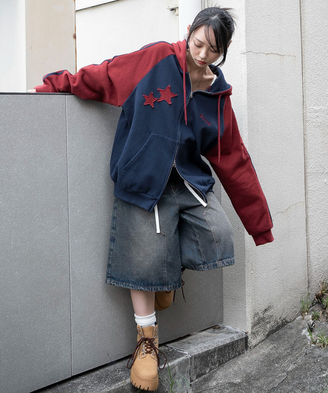 ネイビー　モデル：159cm L着用