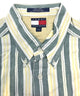 TOMMY ストライプ 半袖ブランドシャツ
