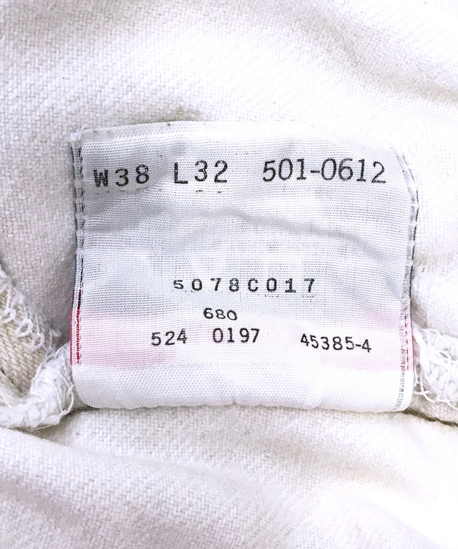 Levi's 501 ホワイトデニム W38 x L32