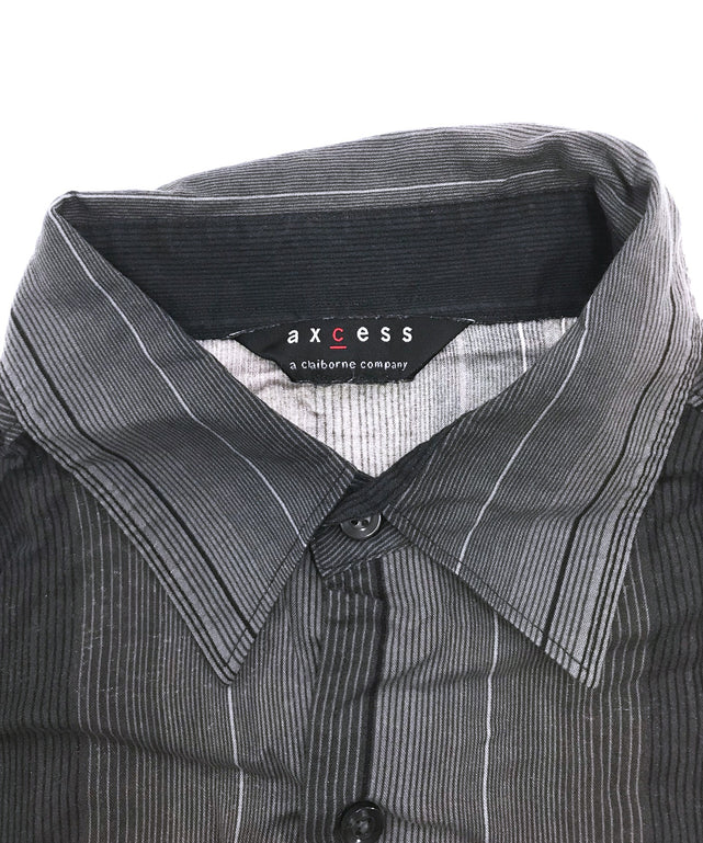 axcess ストライプ 半袖柄シャツ