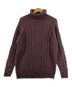 Wool Oversフィッシャーマンニット