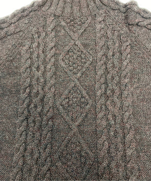 Wool Oversフィッシャーマンニット