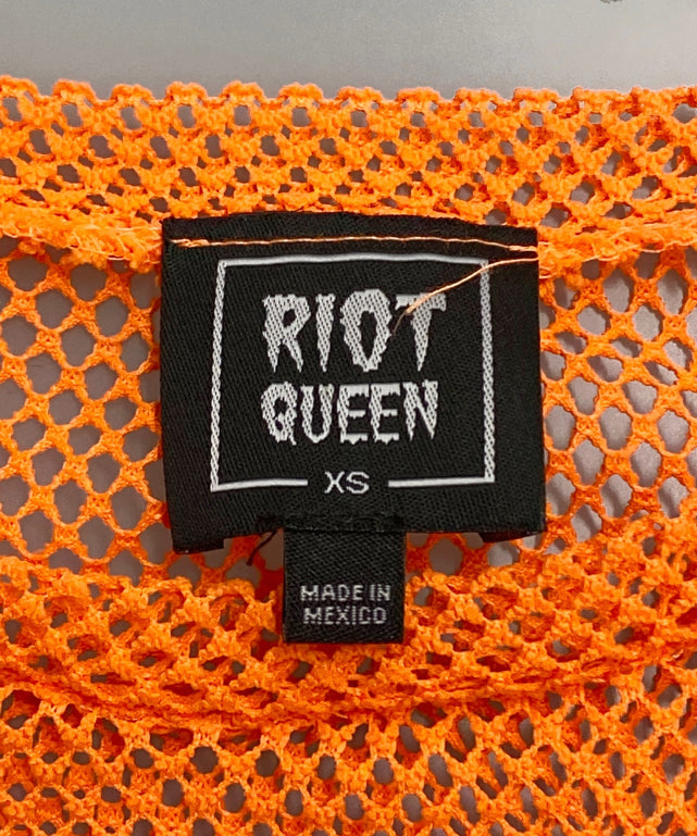 RIOT QUEEN メッシュカットソー
