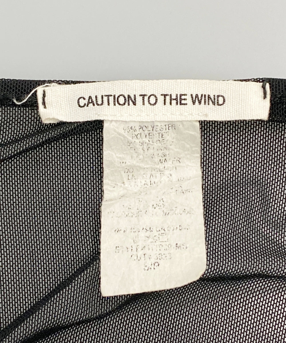 CAUTION TO THE WIND 長袖Tシャツ