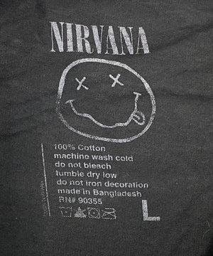 NIRVANAバンドTシャツ
