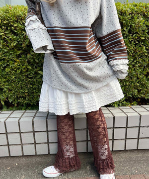 ヘムフリルレースパンツ
