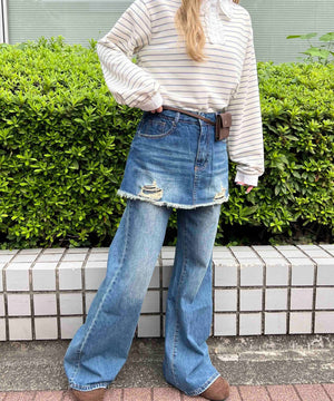 デニム モデル：160㎝ F着用