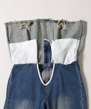 ※着脱しやすいようにパンツ中心部分縫われていない仕様になっております。