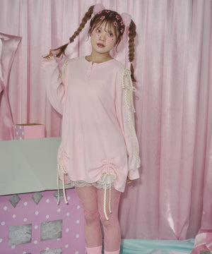 ピンク モデル：160㎝ F着用