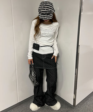 ホワイト モデル：155㎝ F着用