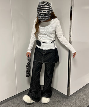ホワイト モデル：155㎝ F着用