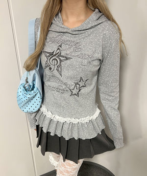 杢グレー モデル：160㎝ F着用