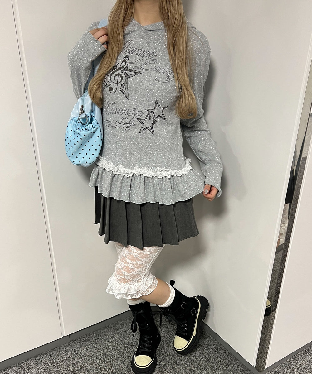 杢グレー モデル：160㎝ F着用