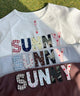 アソートボタンパッチワークロゴTシャツ
