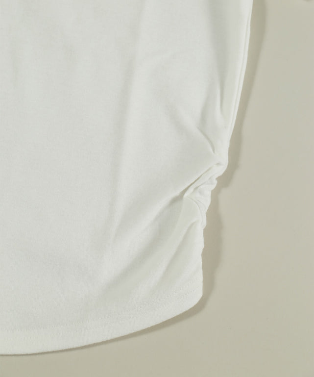 アソートボタンパッチワークロゴTシャツ