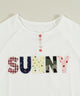 アソートボタンパッチワークロゴTシャツ