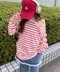 レースパイピングオフショルビッグT
