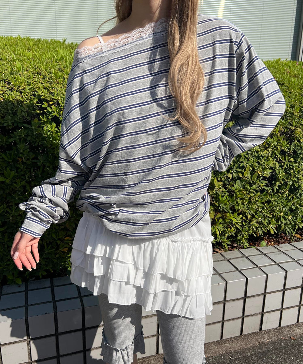 ホワイト モデル：160㎝ F着用