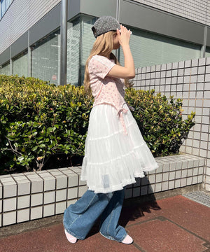 ホワイト モデル：160㎝ F着用
