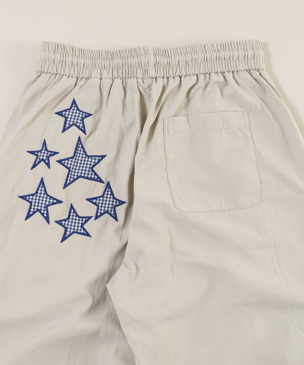 スターパッチタックワイドパンツ