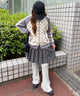 グレー モデル：155㎝ F着用