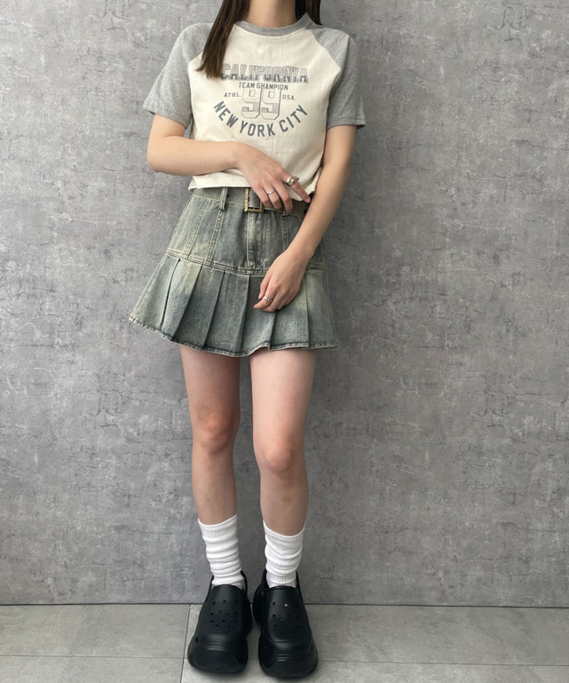 杢グレー　モデル:155cm F着用