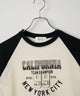 CALIFORNIAロゴラグランTシャツ