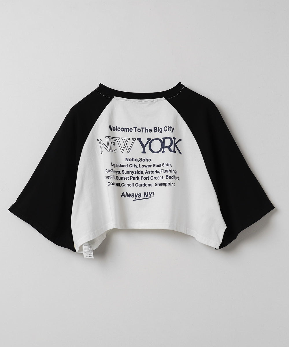 シティロゴラグランショートスリーブTシャツ