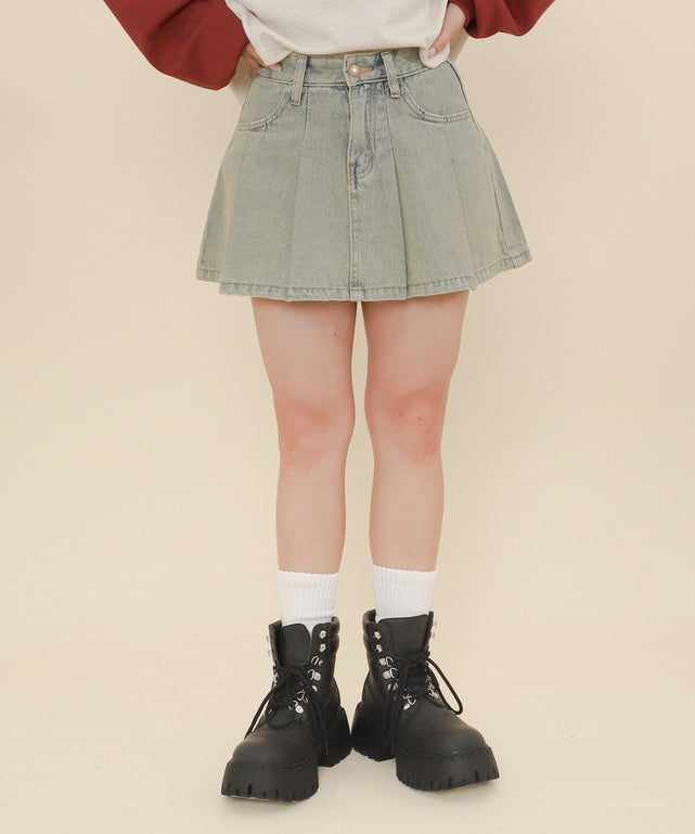 デニム淡 モデル：147cm F着用