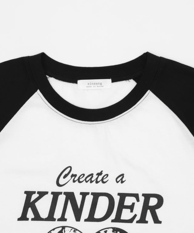 KINDER　PLANETラグランT