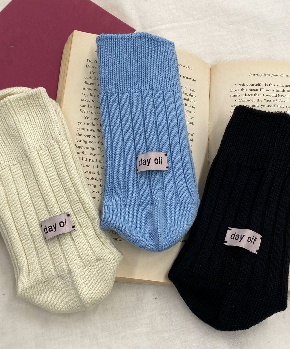 バックデザインクルーソックス(23-25cm)