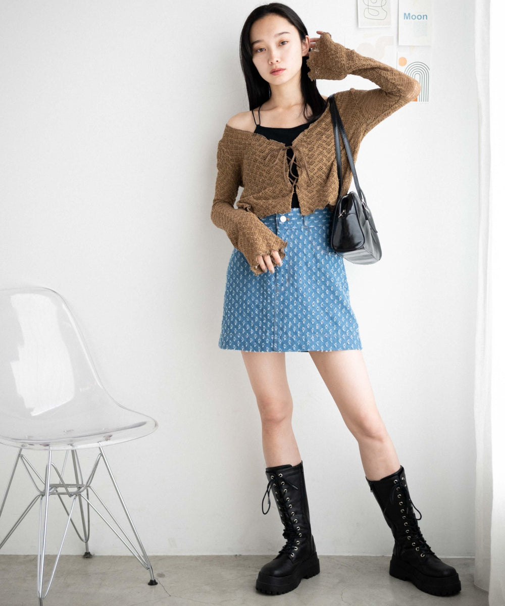 デニム淡 モデル：161cm F着用