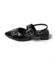 ハトメベルトポインテッドシューズ
