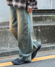 イージーバレルレッグデニムパンツ/デニム淡加工 モデル：180cm L着用