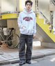 アッシュグレー　モデル:180cm L着用