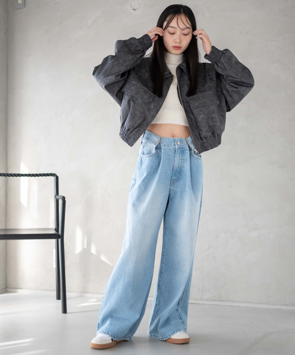 デニム淡 モデル：161cm M着用