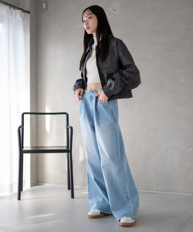 デニム淡 モデル：161cm M着用