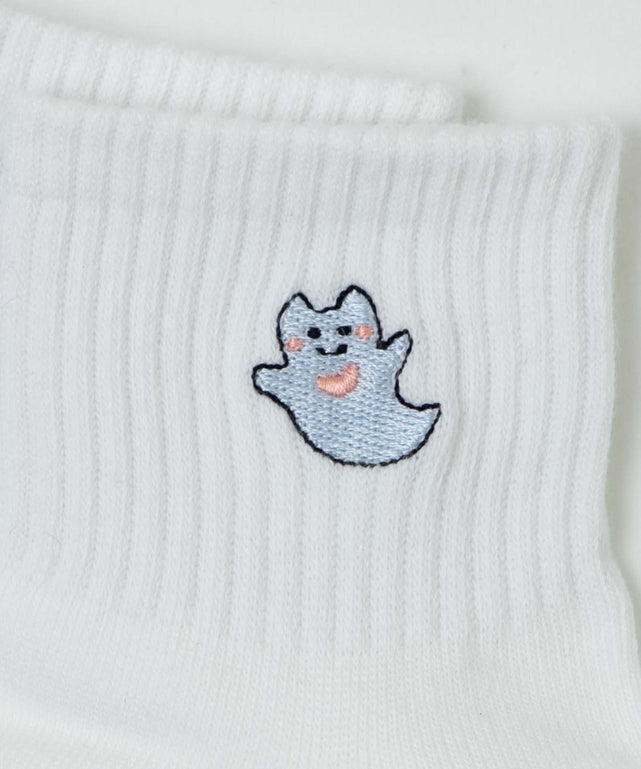 シーアニマル刺繍アンクルソックス(23-25cm)