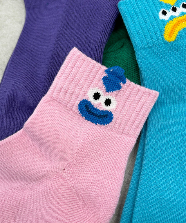 モンスターアンクルソックス(23-25cm)/Lピンク