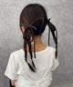 L2Pロングリボンヘアクリップ/ブラックその他