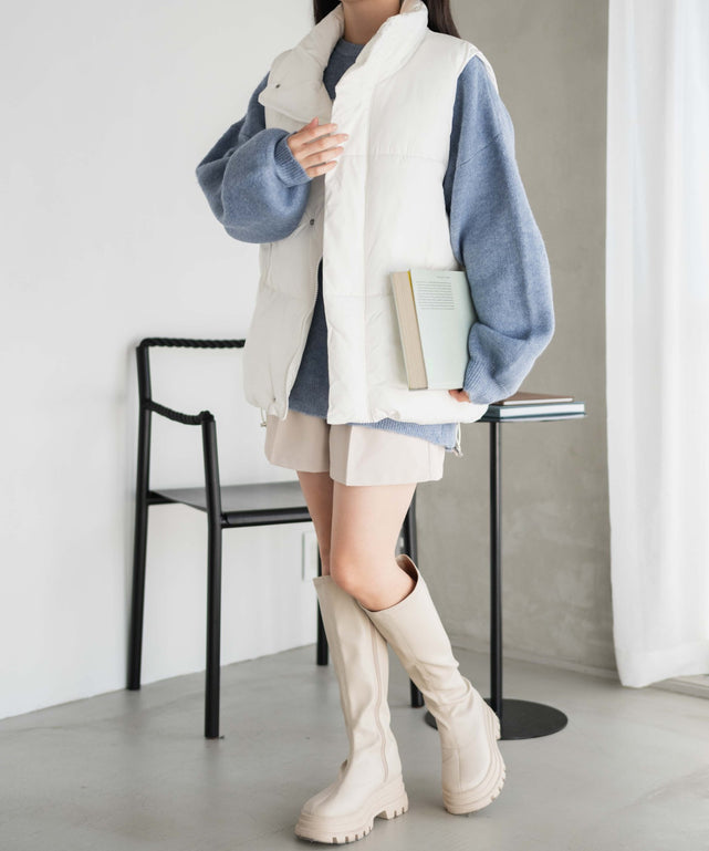 ホワイト 　モデル:155cm F着用