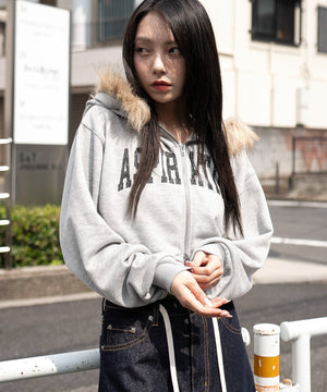 杢グレー　モデル：159cm F着用